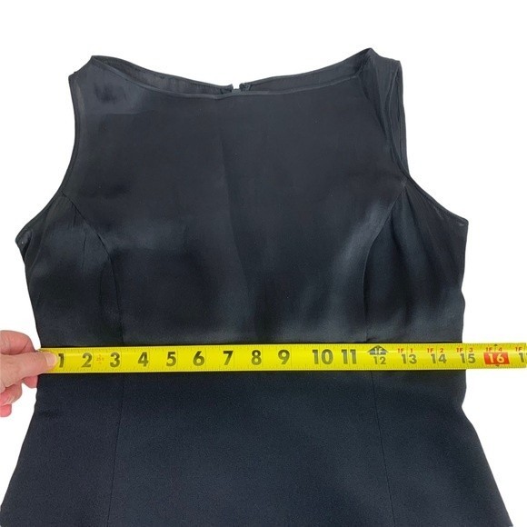 Travilla YT Saks Fifth Avenue Black Cocktail Evening Dress Sleeveless 6 / 8 - Picture 6 of 10
